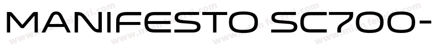 MANIFESTO SC700字体转换